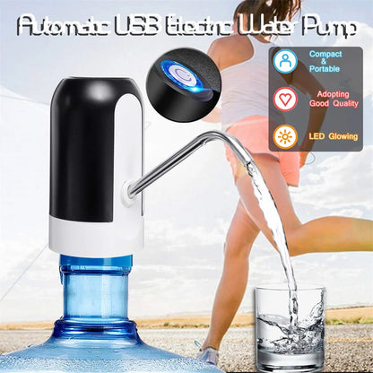 Portable water dispenser with USB charging